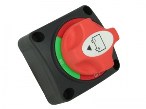 Marine Battery Isolator Switch, Removable Actuator - 2 Posn 200A Cont.