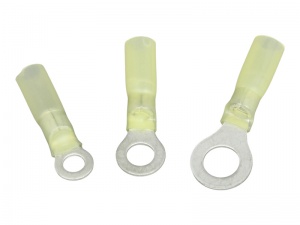 Heat Shrink Ring Terminals - 3.0 - 6.0mm Cable (Yellow)
