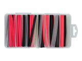87 Piece Red/Black/Clear Adhesive-Lined Heat Shrink Sleeving Kit