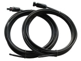 Pair of 4mm Single Core Solar Cables With MC4-Compatible Connectors - 5m Length