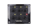 Weatherproof 6-Way Switch Panel With In-Line Fuses - 12V/24V