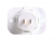 White Panel Mount Twin 4.8A USB Power Socket With Faceplate