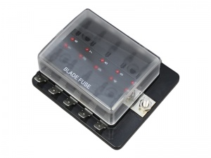 Standard Blade Fuse Box With LEDs - 10 Way