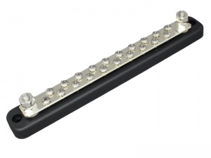 150A Busbar With 2 Studs & 20 Screw Terminals (Extra Long)
