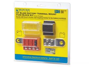 Blue Sea Systems 5024 ST Blade Battery Terminal Mount Fuse Block Kit