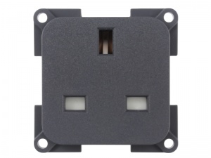 CBE 230V 13A 3-pin socket - Grey