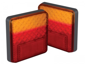 Compact Stop Tail Indicator Reflector Light - Twin Pack (100 Series)