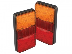 Compact Stop Tail Indicator Reflector Light - Twin Pack (150 Series)