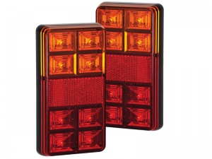 Compact Stop Tail Indicator Reflector Light - Twin Pack (151 Series)
