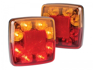 Compact Stop Tail Indicator Reflector Light - Twin Pack (98 Series)