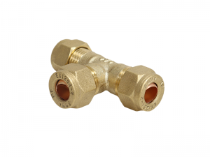 Equal T Compression Fitting For 8mm Copper Gas Pipe