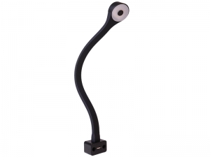 FAWO Black LED Swan F Flexible Reading Light With USB Socket (Neutral White)