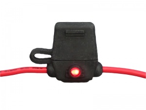 Inline Splashproof Standard Blade Fuse Holder With LED