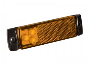 Low Profile Side Marker/Reflector Light  - Amber (129 Series)