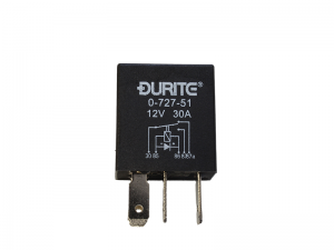 30A 5 Pin Twin Make Break Mini Relay With Bracket 12V DC - Pack Of 5, 02-003.5