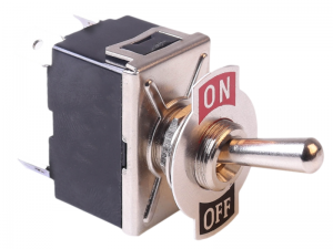 ON/OFF Double Pole Toggle Switch With Decal Plate - 30A@12V