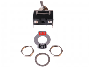 ON/OFF Single Pole Toggle Switch With Decal Plate - 30A@12V | 12 Volt ...