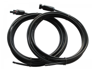 10AWG / 6mm² Solar Extension Cable With MC4 Connectors – 3ft Red + Black Set For Solar Panel Wiring, 1500V Rated