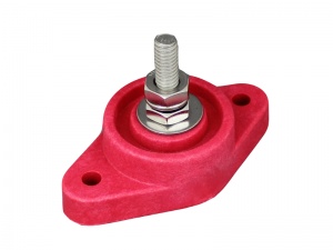 thumbnail image 2 of Proflow PFEBT-741445 Insulated Bulkhead Fittings – 2x Black & Red 10mm Stud Mount 2 of 2
