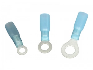 Heat Shrink Ring Terminals - 1.5 - 2.5mm² Cable (Blue)