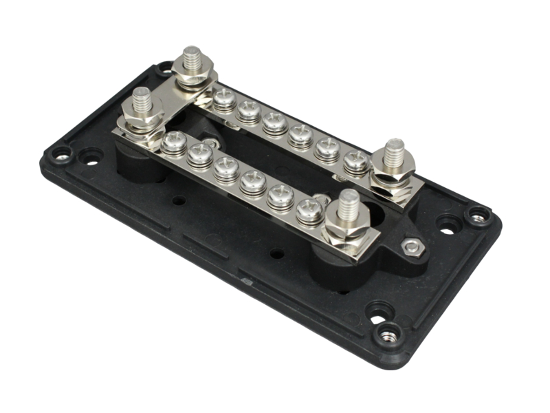 100A Heavy Duty Dual 6-Way Busbar Terminal Box | 12 Volt Planet