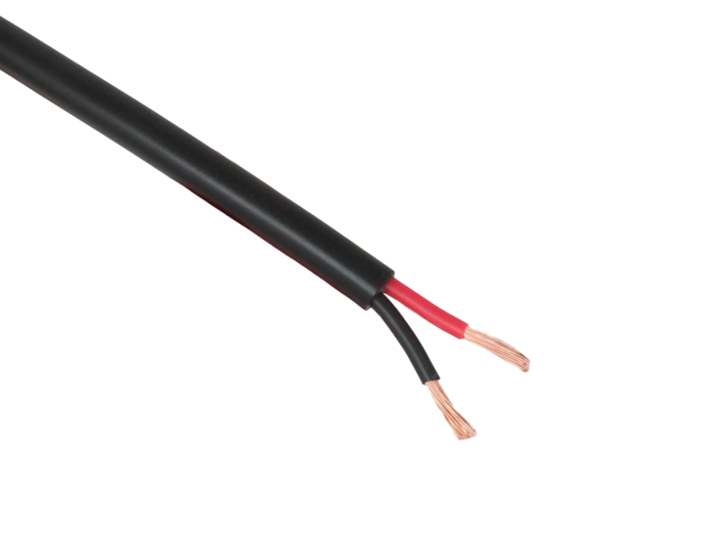 Thin Wall 25 amp 2 Core Auto Cable Flat Twin 2mm Black & Red 100m 