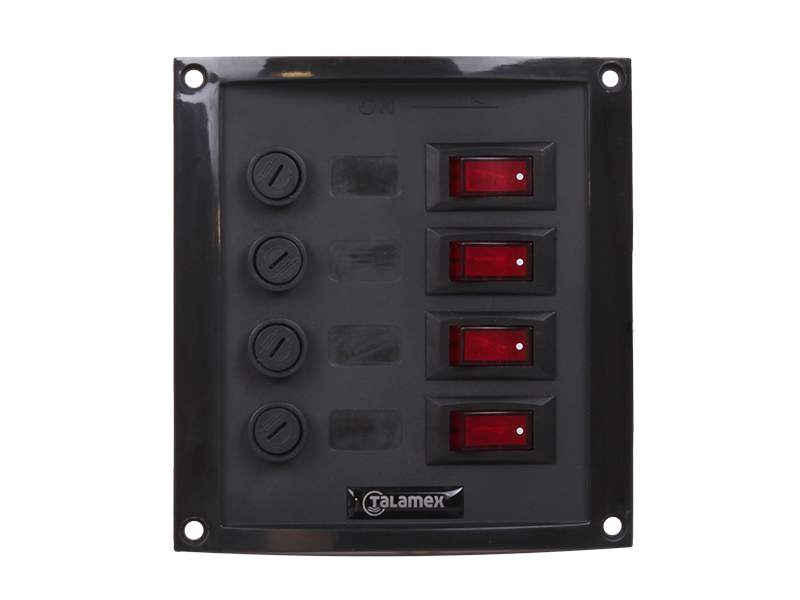 4Way Vertical Switch & Fuse Panel 12V 12 Volt