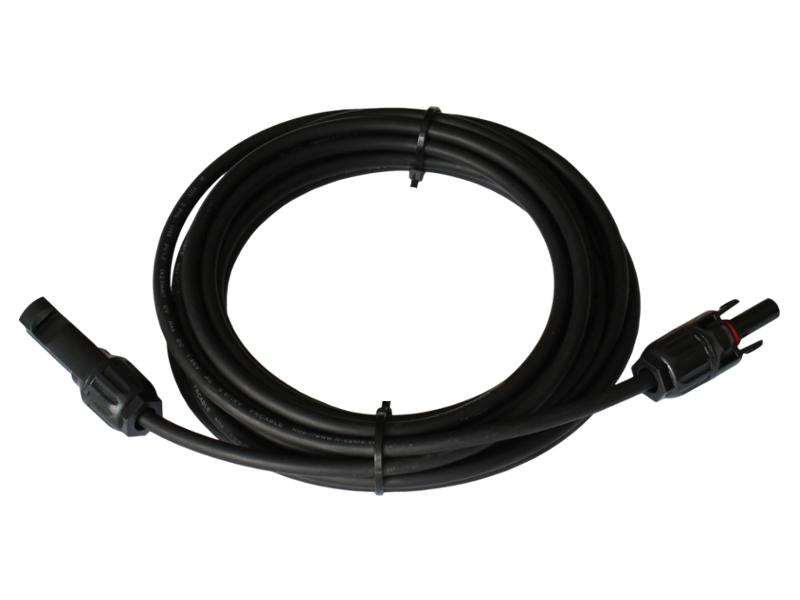 5m x 4mm² Solar Cable With Connectors 12 Volt