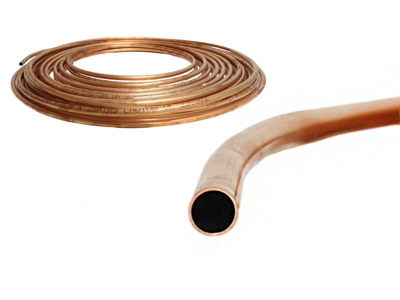 8mm Copper Gas Pipe By The Metre 12 Volt