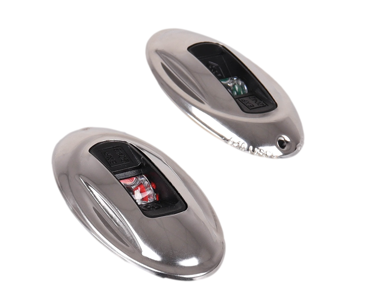 Attwood Light Armor LED Navigation Sidelight Pair Elipitcal Stainless