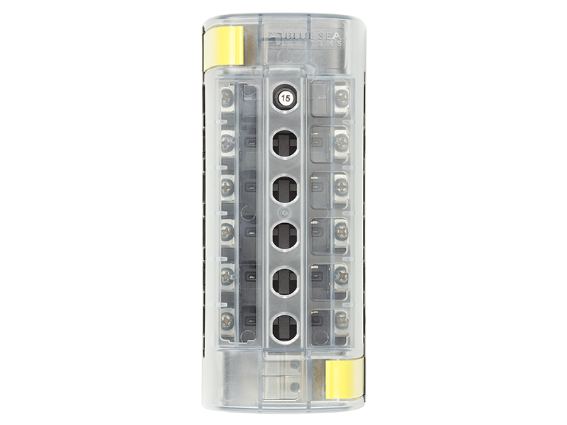 Blue Sea Systems 5050 ST CLB Circuit Breaker Block - 6 Independent ...