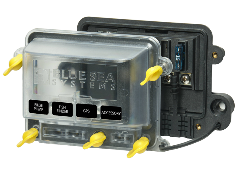 Marine Fuse Block 12v Fuse Box: 12Way Boat Fuse Panel 12v Power Distribution Block with LED Warning Indicator Waterproof Cover 12 Circuit Terminal Powertech 12 Way Fuse Block with Bus Bar | Road Tech Marine