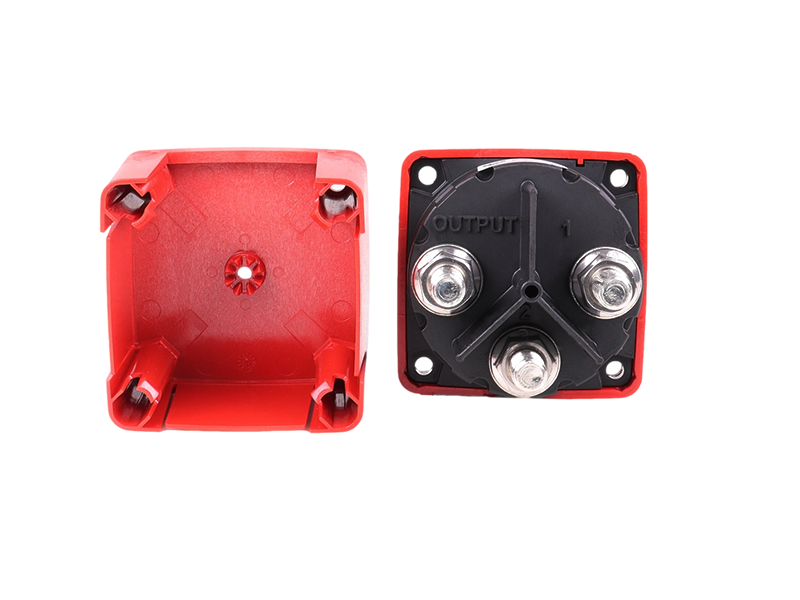 Blue Sea Systems 6007 M-Series Batterij Schakelaar Selector 4 Positie Rood - 300A