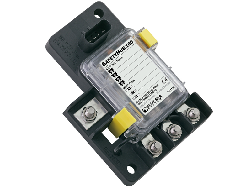 Blue Sea Systems 7725 SafetyHub 100 Fuse Block 12 Volt