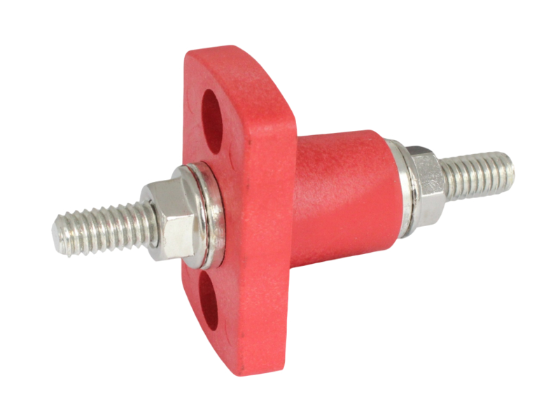 Blue Sea Systems Feed Through Connector Red 12 Volt