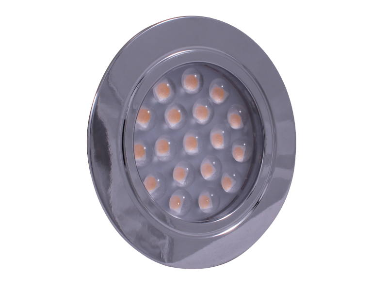 Dimatec LED Deckenleuchte, 12V, 6,5W, Ø217mm, chrom bei Camping