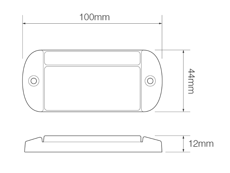 Low Profile Rear Marker/Reflector Light | 12 Volt Planet