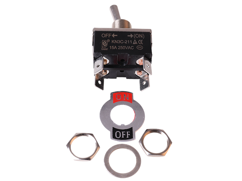 MOM/OFF Double Pole Toggle Switch With Decal Plate - 30A@12V | 12 Volt ...