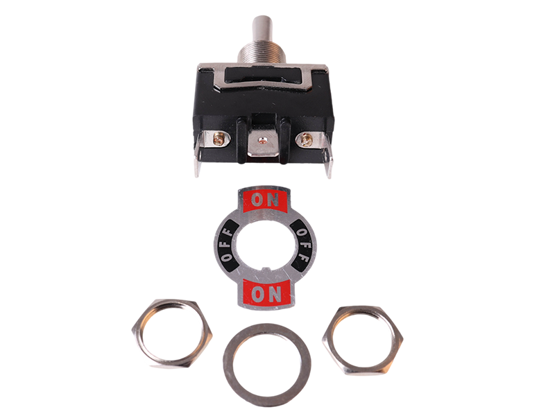 MOM/OFF/MOM Single Pole Toggle Switch With Decal Plate - 30A@12V | 12 ...