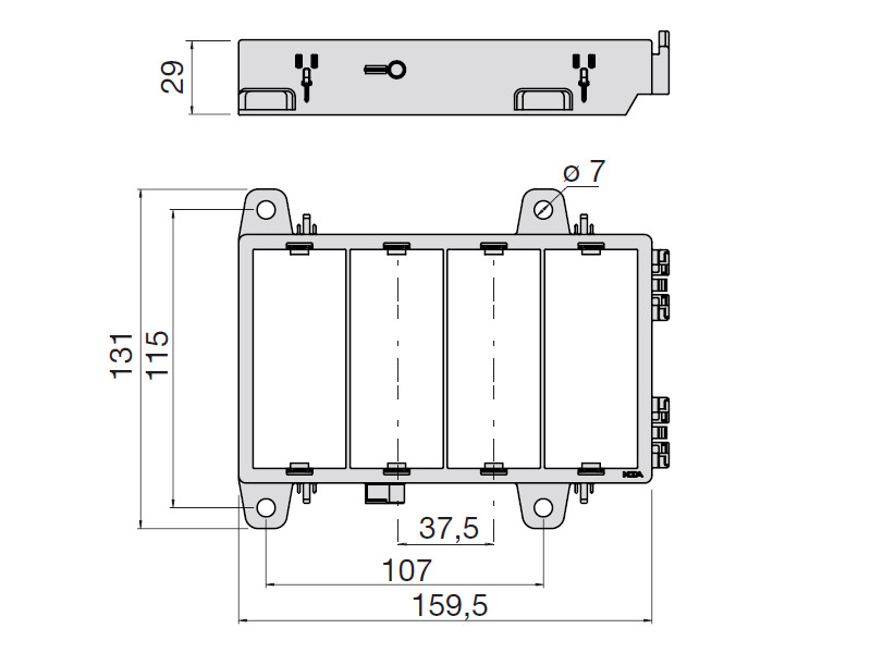 4-Way Module Housing - MTA | 12 Volt Planet