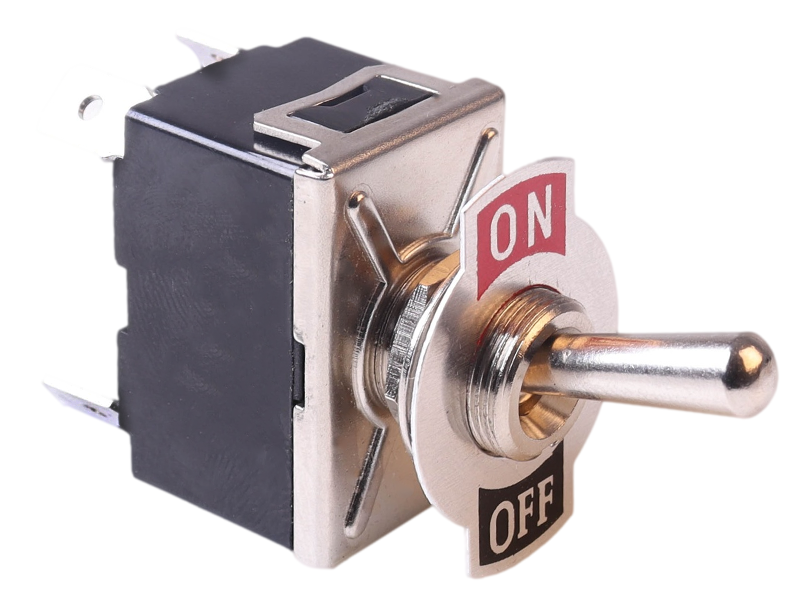 ON/OFF Double Pole Toggle Switch With Decal Plate - 30A@12V | 12 Volt ...