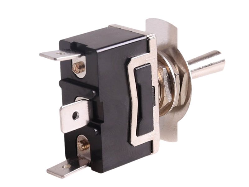 ON/OFF/ON Single Pole Toggle Switch With Decal Plate - 30A@12V | 12 ...