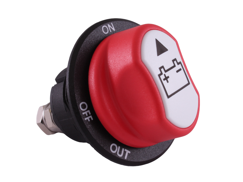 Miniature Battery Isolation Switch Removable Actuator 12 Volt