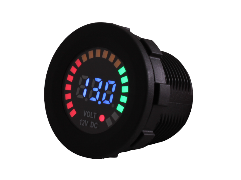 12V Volt Meter Dual Analogue & Digital Display 12 Volt
