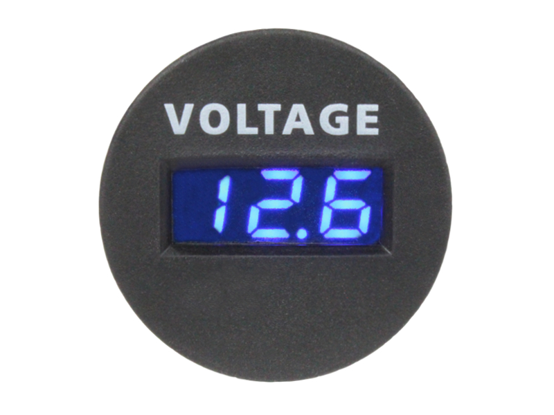 Panel Mount Digital Volt Meter 12V & 24V DC