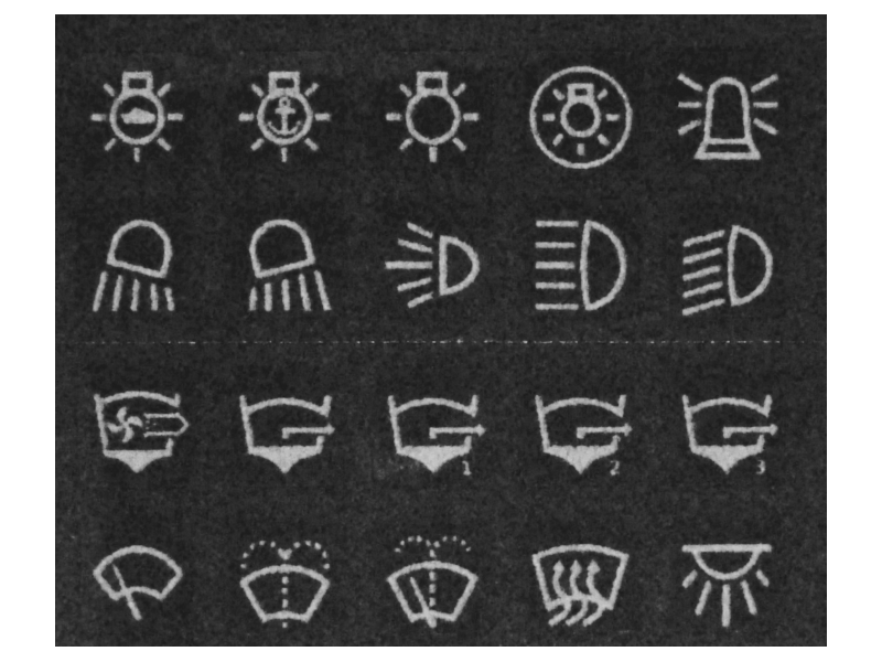 Marine Sticker Set For Waterproof Rocker Switches 12 Volt