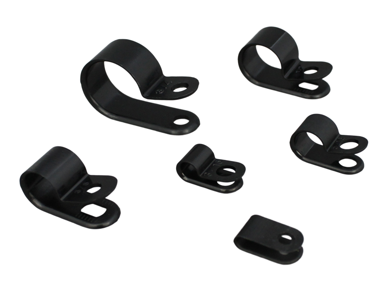 Plastic P Clips (Black)