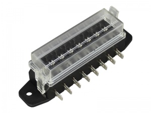 Low Profile Standard Blade Fuse Box (Side Terminals) - 8 Way