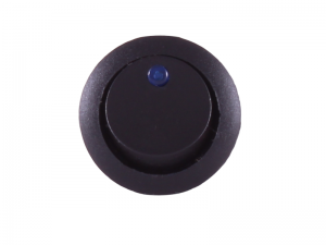 thumbnail image 2 of Audiopipe 5x Blue LED Round Rocker Switches – 12V DC, SPST, 20A, With Indicator Light 2 of 4