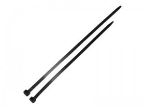 Standard Nylon Cable Ties - 7.8mm Wide - Black (Pack of 100)